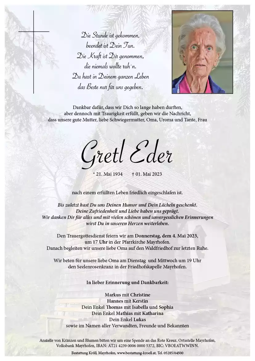 Parte von Gretl Eder